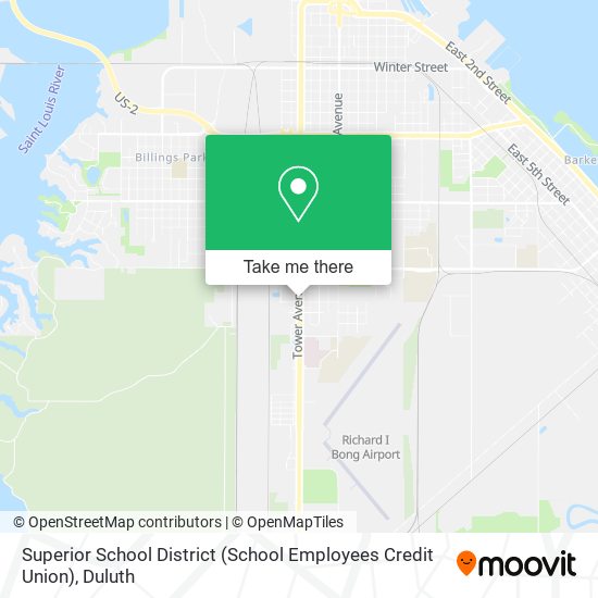 Superior School District (School Employees Credit Union) map