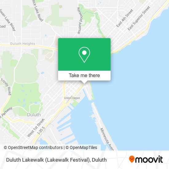 Duluth Lakewalk (Lakewalk Festival) map