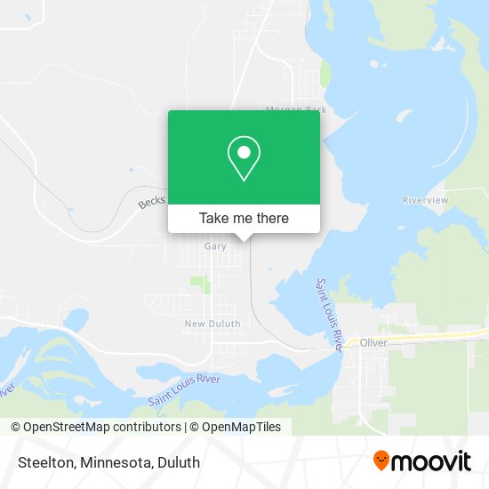 Mapa de Steelton, Minnesota