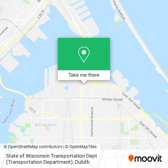 State of Wisconsin Transportation Dept (Transportation Department) map