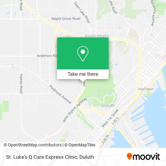 Mapa de St. Luke's Q Care Express Clinic