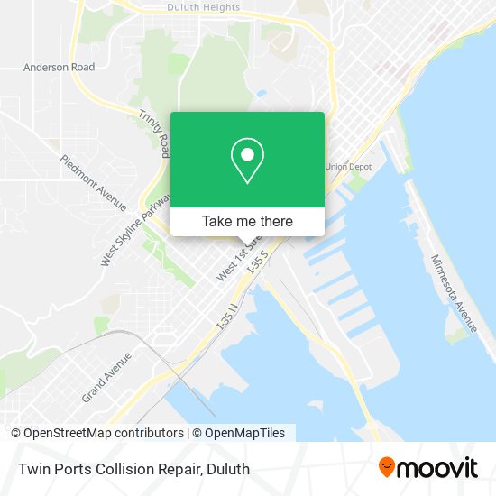 Twin Ports Collision Repair map