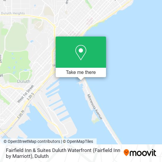 Mapa de Fairfield Inn & Suites Duluth Waterfront (Fairfield Inn by Marriott)