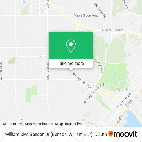 Mapa de William CPA Benson Jr (Benson, William E Jr)