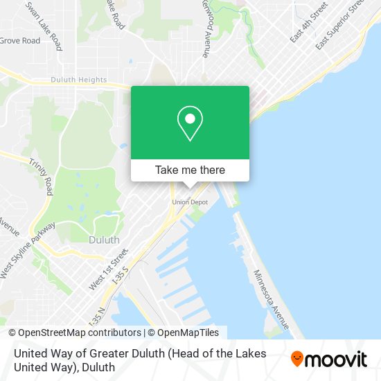 United Way of Greater Duluth (Head of the Lakes United Way) map