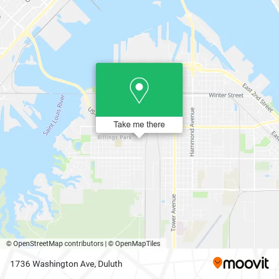 1736 Washington Ave map