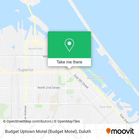 Budget Uptown Motel (Budget Motel) map