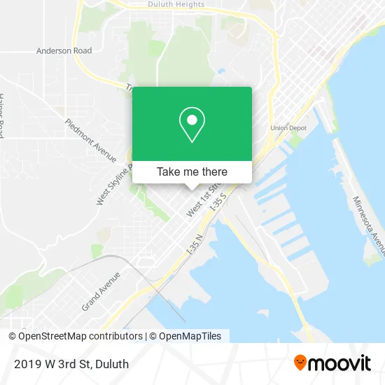 2019 W 3rd St map