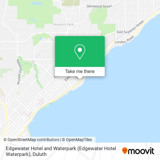 Edgewater Hotel and Waterpark map