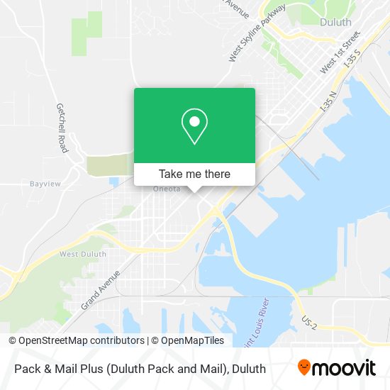 Pack & Mail Plus (Duluth Pack and Mail) map