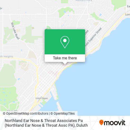 Northland Ear Nose & Throat Associates Pa (Northland Ear Nose & Throat Assc PA) map