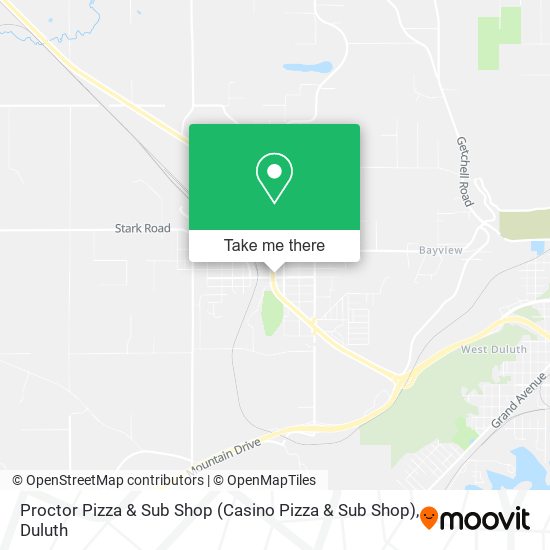 Proctor Pizza & Sub Shop map