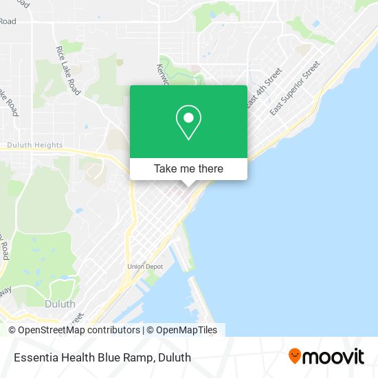 Essentia Health Blue Ramp map