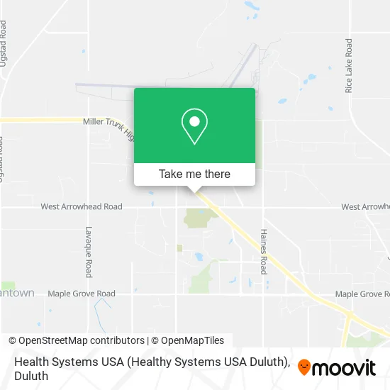 Health Systems USA (Healthy Systems USA Duluth) map