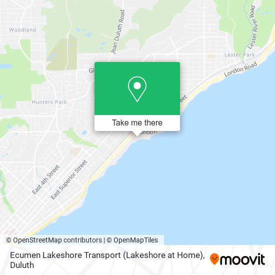 Ecumen Lakeshore Transport (Lakeshore at Home) map