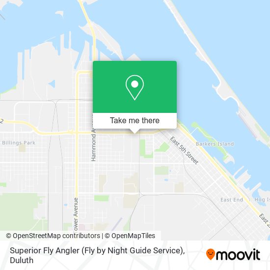 Mapa de Superior Fly Angler (Fly by Night Guide Service)