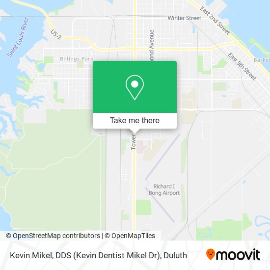 Mapa de Kevin Mikel, DDS (Kevin Dentist Mikel Dr)