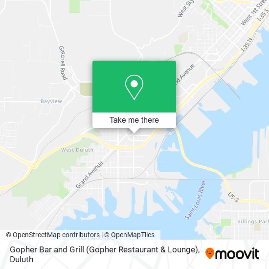 Gopher Bar and Grill (Gopher Restaurant & Lounge) map