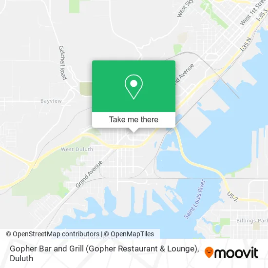 Gopher Bar and Grill (Gopher Restaurant & Lounge) map