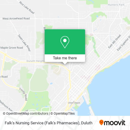 Mapa de Falk's Nursing Service (Falk's Pharmacies)