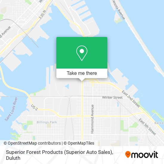 Superior Forest Products (Superior Auto Sales) map