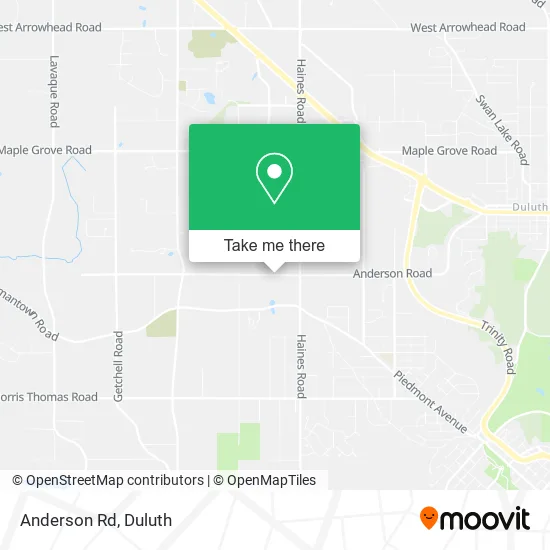 Anderson Rd map