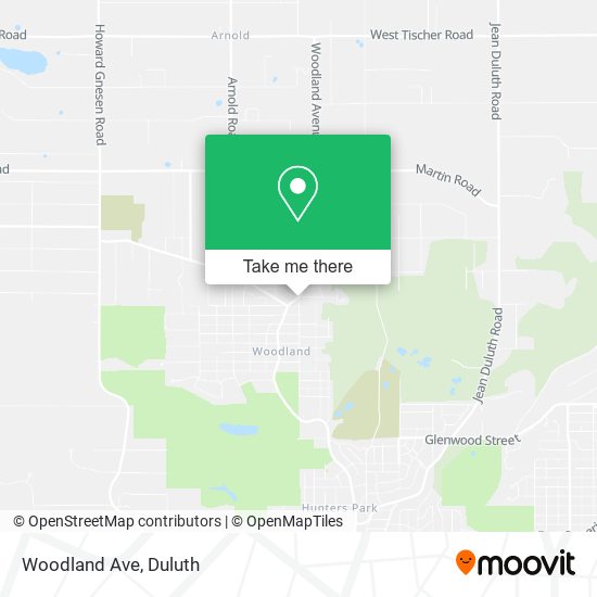 Woodland Ave map