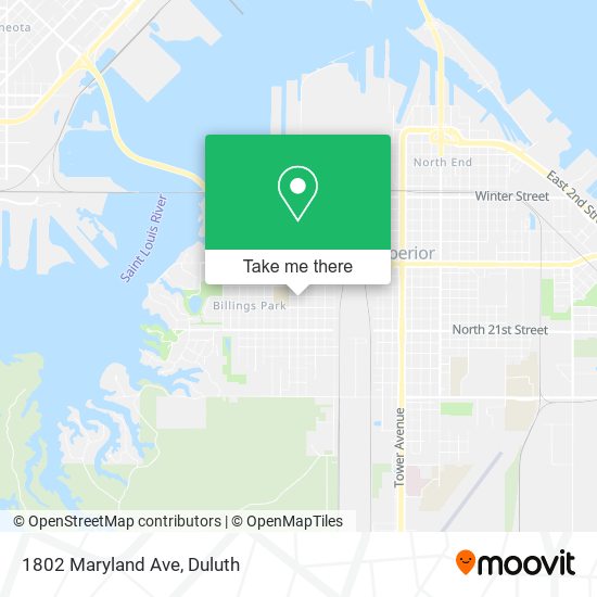 1802 Maryland Ave map