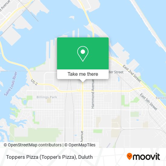 Toppers Pizza (Topper's Pizza) map