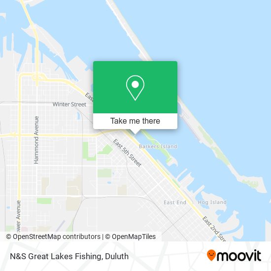 N&S Great Lakes Fishing map