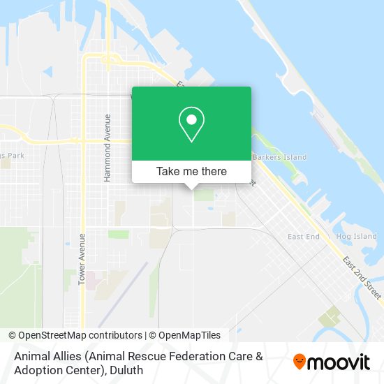 Mapa de Animal Allies (Animal Rescue Federation Care & Adoption Center)