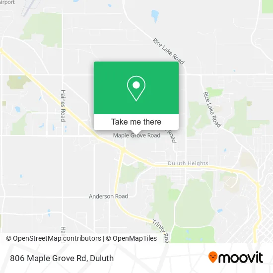 806 Maple Grove Rd map