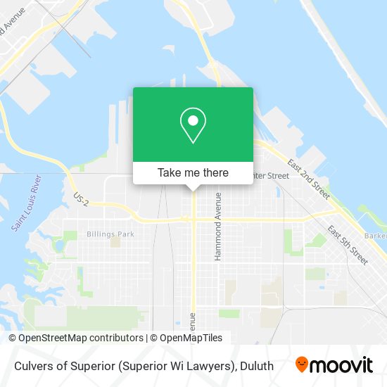 Culvers of Superior (Superior Wi Lawyers) map