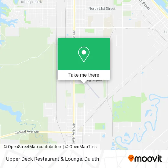 Mapa de Upper Deck Restaurant & Lounge