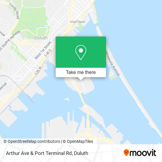 Arthur Ave & Port Terminal Rd map