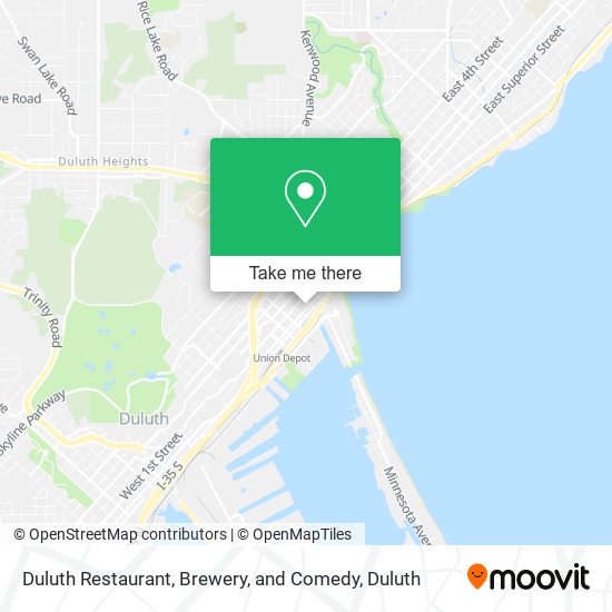 Mapa de Duluth Restaurant, Brewery, and Comedy