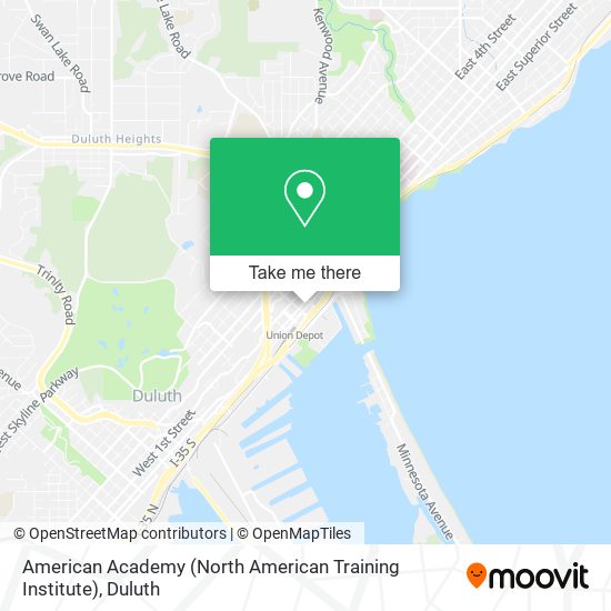 Mapa de American Academy (North American Training Institute)