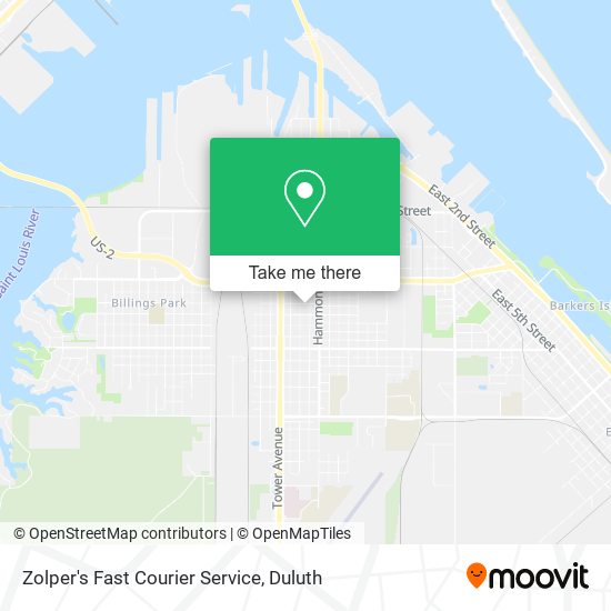 Zolper's Fast Courier Service map