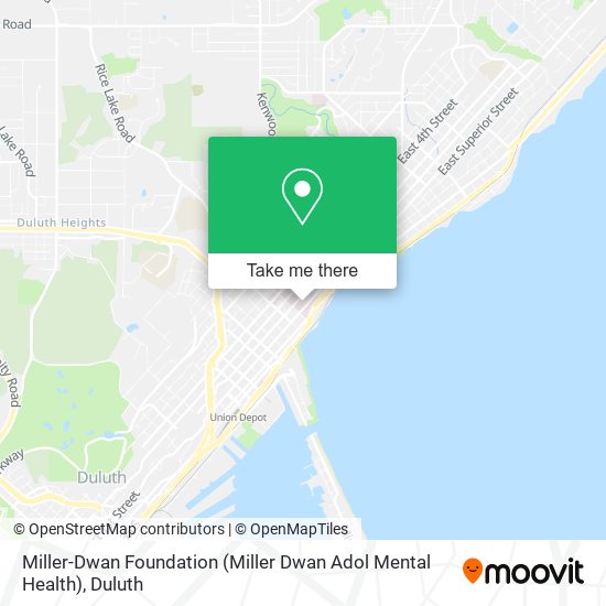 Miller-Dwan Foundation (Miller Dwan Adol Mental Health) map