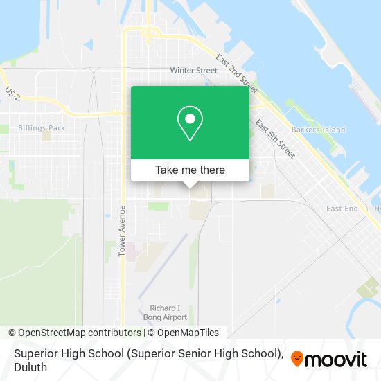 Superior High School map