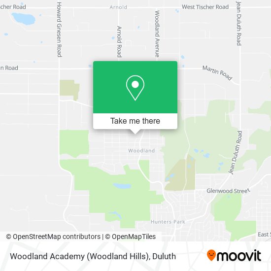Mapa de Woodland Academy (Woodland Hills)