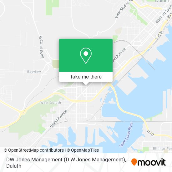 Mapa de DW Jones Management (D W Jones Management)