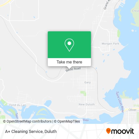 Mapa de A+ Cleaning Service