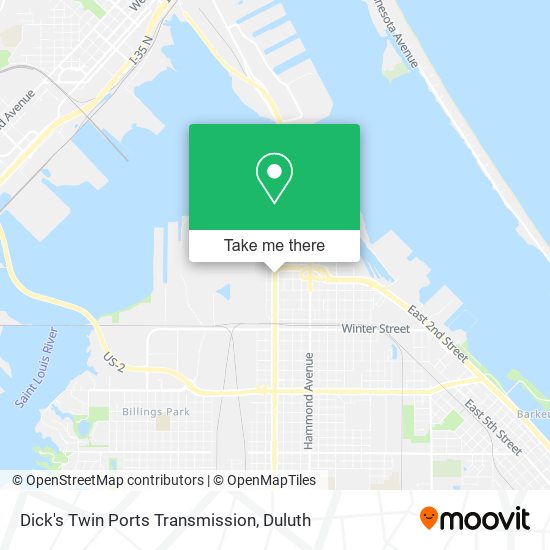 Mapa de Dick's Twin Ports Transmission