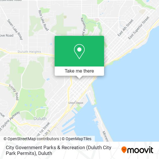 Mapa de City Government Parks & Recreation (Duluth City Park Permits)