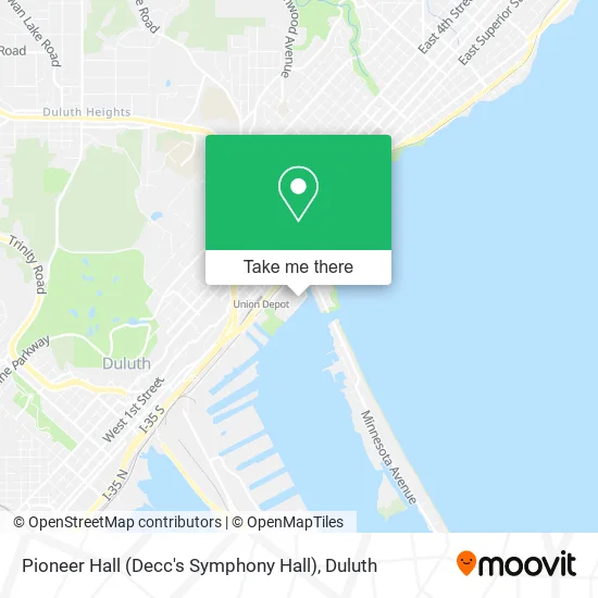 Mapa de Pioneer Hall (Decc's Symphony Hall)