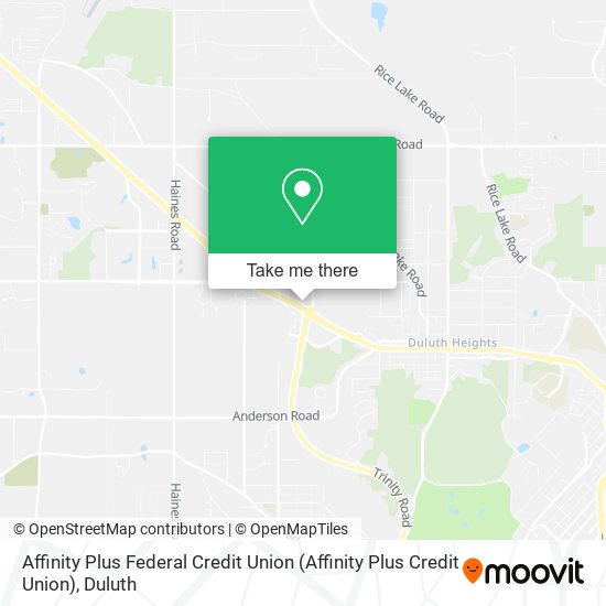 Mapa de Affinity Plus Federal Credit Union