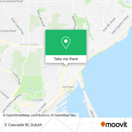E Cascade St map