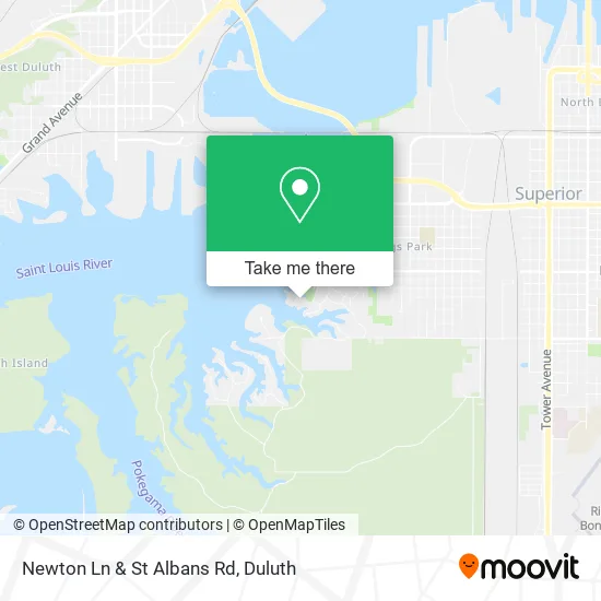 Newton Ln & St Albans Rd map