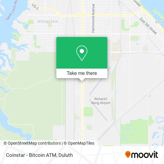 Mapa de Coinstar - Bitcoin ATM